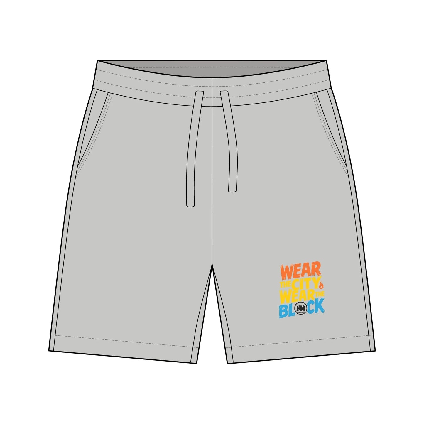 Wear The Block Urban Sweatshorts - Comfortable Unisex Activewear, Casual Shorts, Summer Wear, Gift for Him/Her, Gym Essentials - Manhattan Viral
