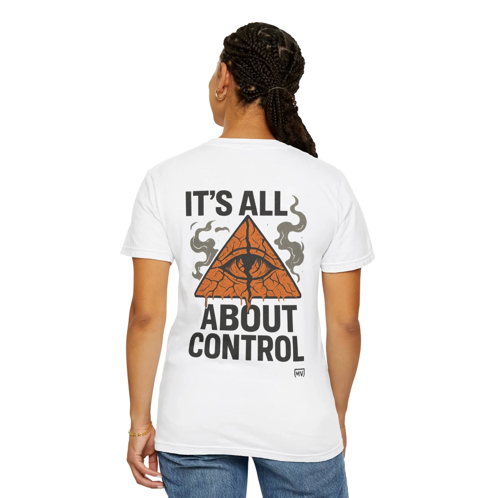 It's All Control NYC Streetwear T-Shirt - Unisex Garment-Dyed Graphic Tee - It's All Control NYC Streetwear T-Shirt - Unisex Garment-Dyed Graphic Tee | Manhattan Viral - Graphite - M