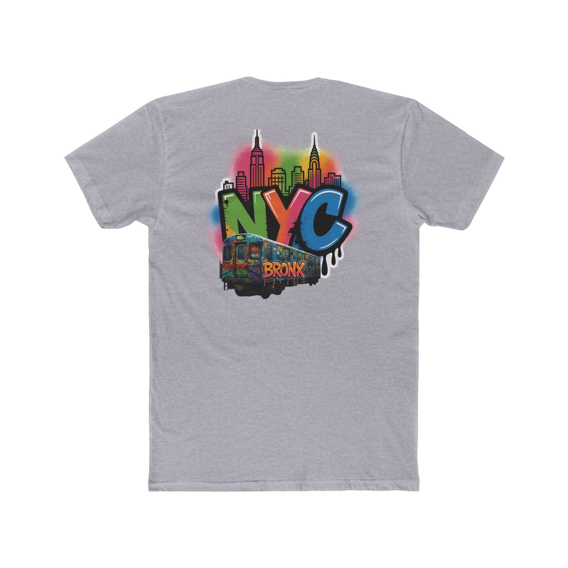 BX On Rails Tee - BX On Rails Urban Graphic Tee - Unisex Cotton Crew Tee, Manhattan Viral Design - Manhattan Viral