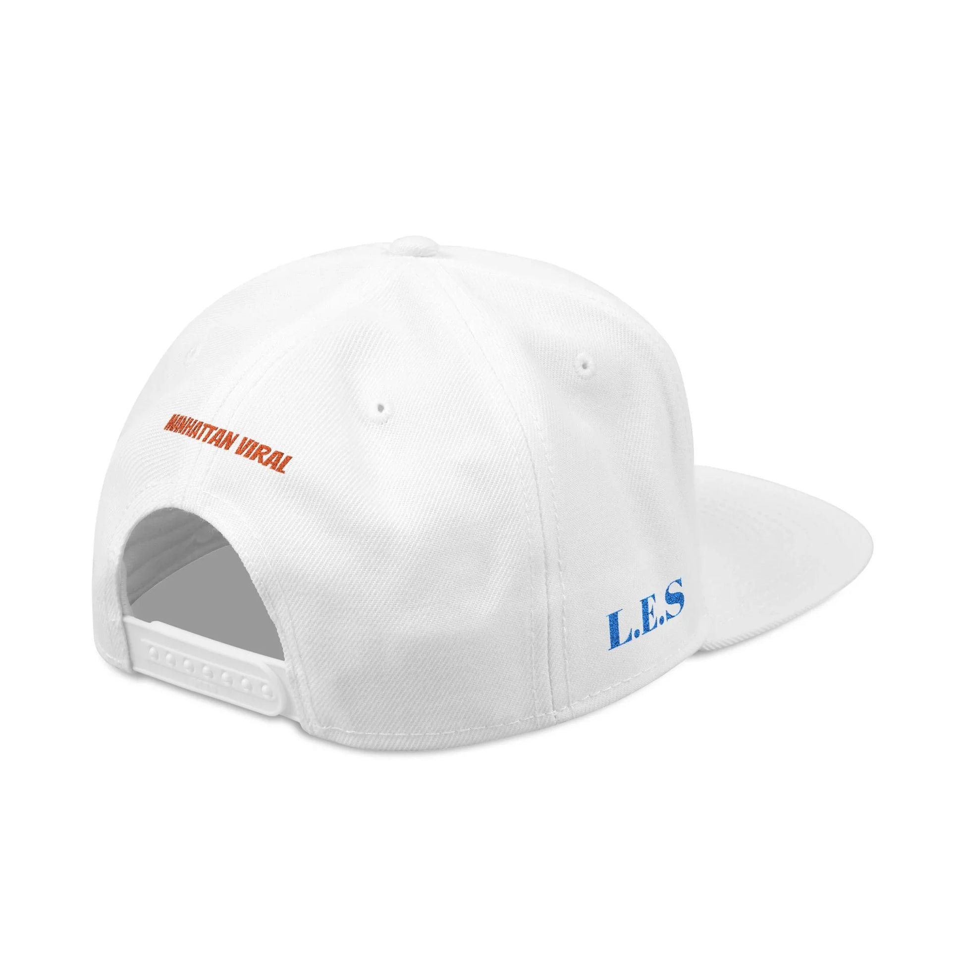 L.E.S Viral Snapback Cap, Trendy Embroidered Hat for Streetwear, Gift for Teenagers, Festivals, Cool Casual Style - Manhattan Viral