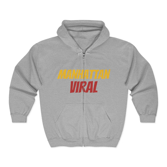 Midtown Hustle Heavy Blend™ Full Zip Hooded Sweatshirt - Manhattan Viral