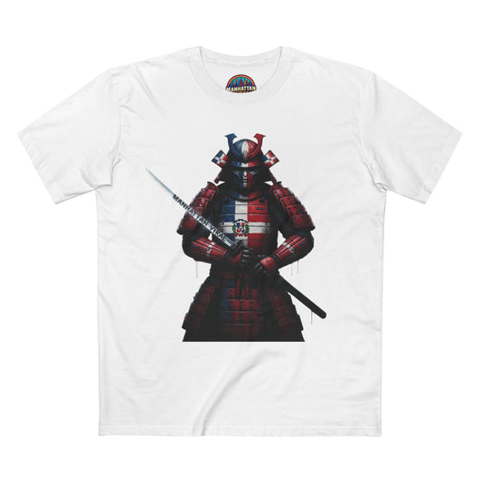 Dominican Samurai Graphic Tee, Unique T-Shirt for Warriors, Gift for Anime Lovers, Casual Streetwear,