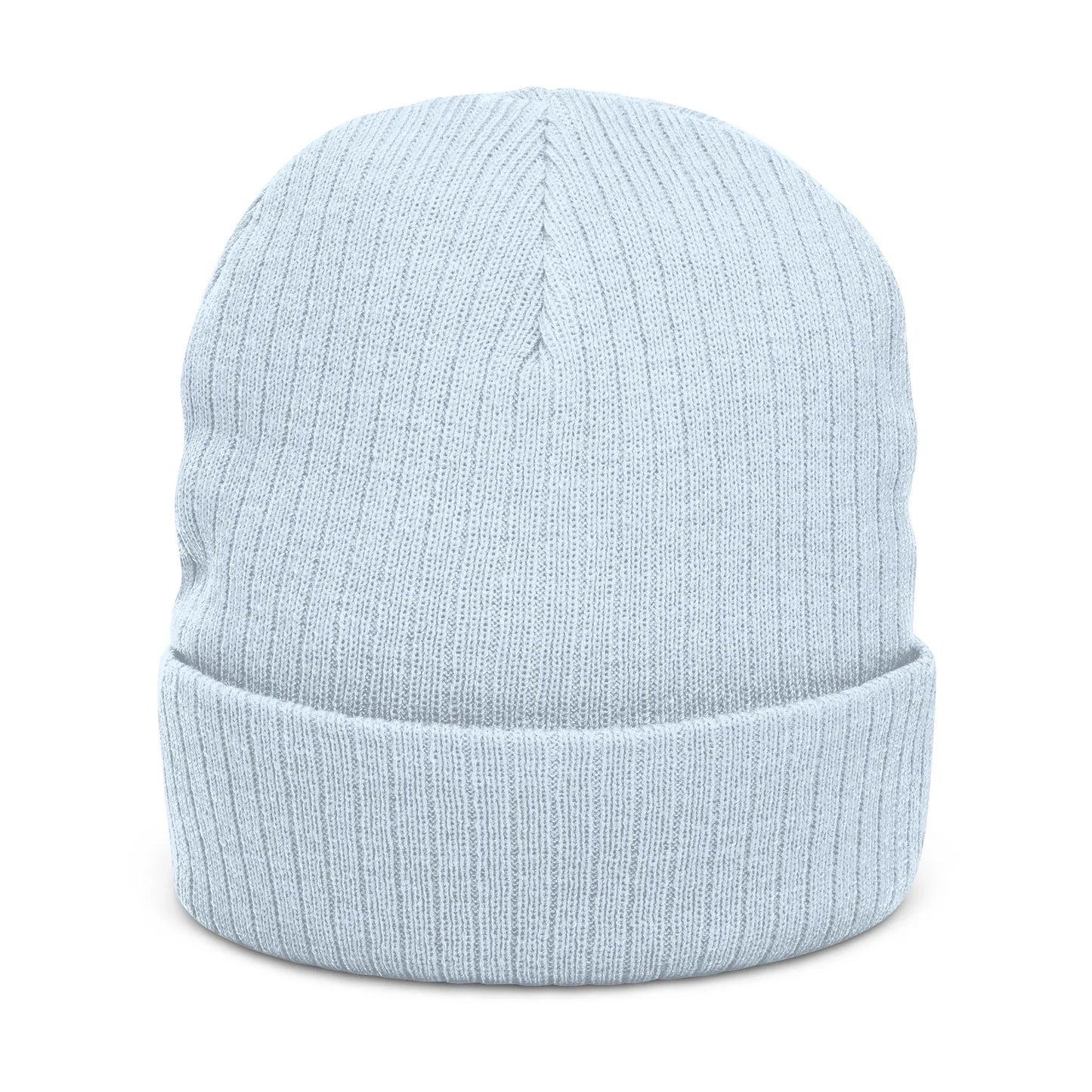 MV Medallion Ribbed Knit Beanie - Premium Embroidered Winter Hat | Manhattan Viral