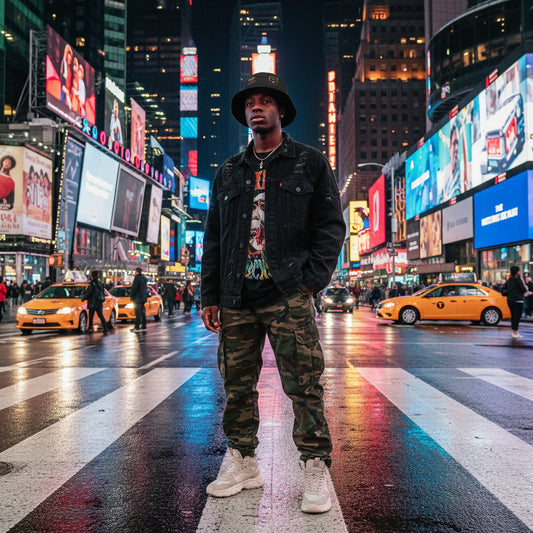 Gorilla Patch Embroidered Bucket Hat — 'Rep The Block' Streetwear