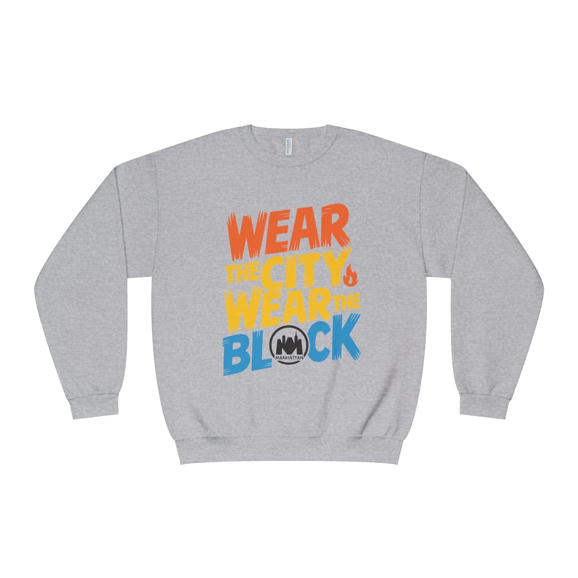 Wear Your City Crewneck Sweatshirt | Cozy Streetwear, Perfect Gift for City Lovers, Everyday Comfort, NYC Inspired Fashion - Manhattan Viral