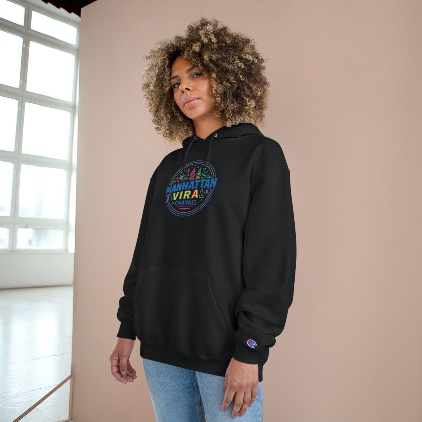 Washington Heights Wear Da Block Champion Hoodie - Urban Streetwear, Comfortable Hoodie, Party Outfit, Gift for Trendsetters, Graphic Pullover - Manhattan Viral