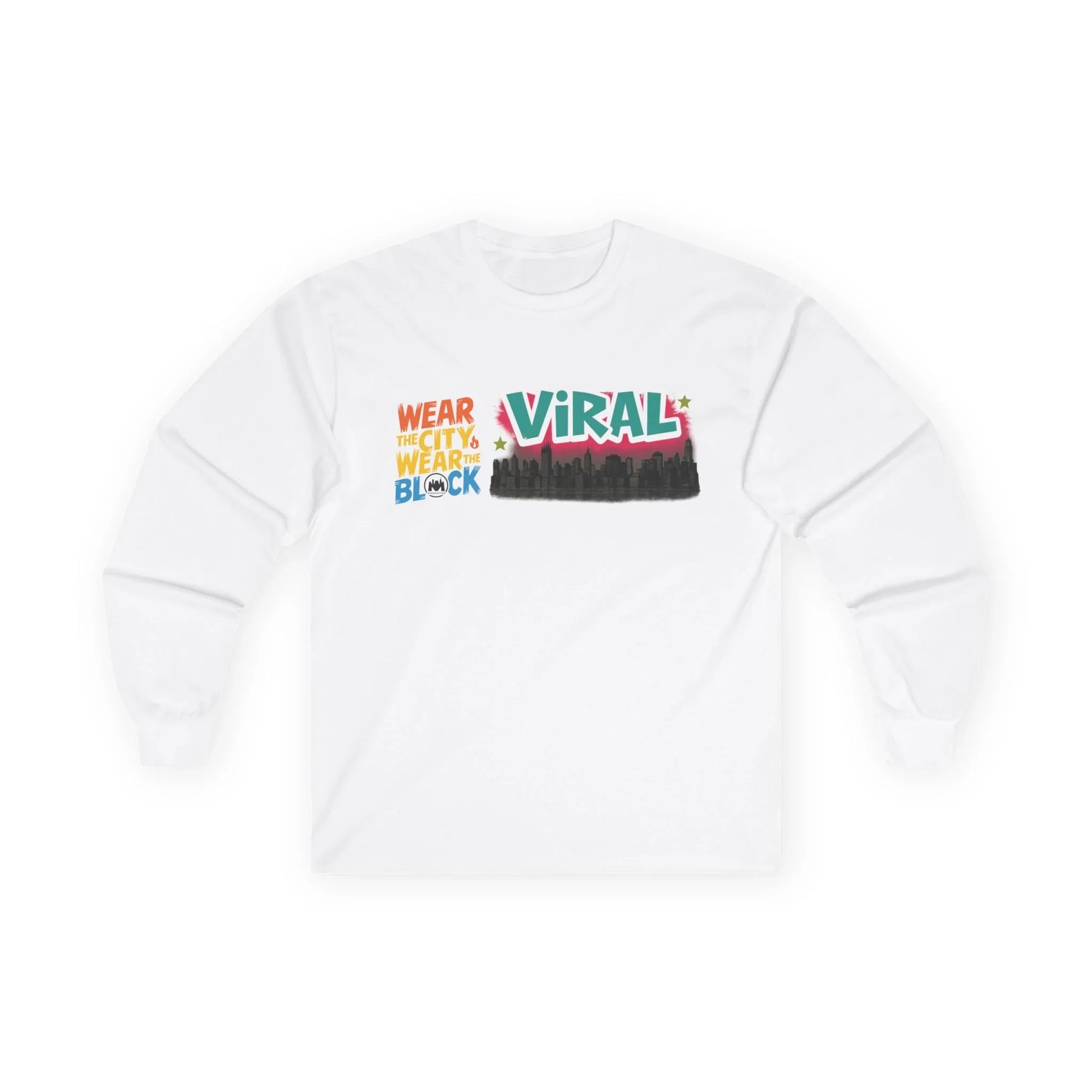 L.E.S Viral Statement Long Sleeve Tee, Casual Wear, Unisex Fashion, Gift for Trendsetters, Stylish Tee for Events, Urban Outfit - Manhattan Viral