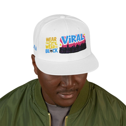 L.E.S Viral Snapback Cap, Trendy Embroidered Hat for Streetwear, Gift for Teenagers, Festivals, Cool Casual Style - Manhattan Viral