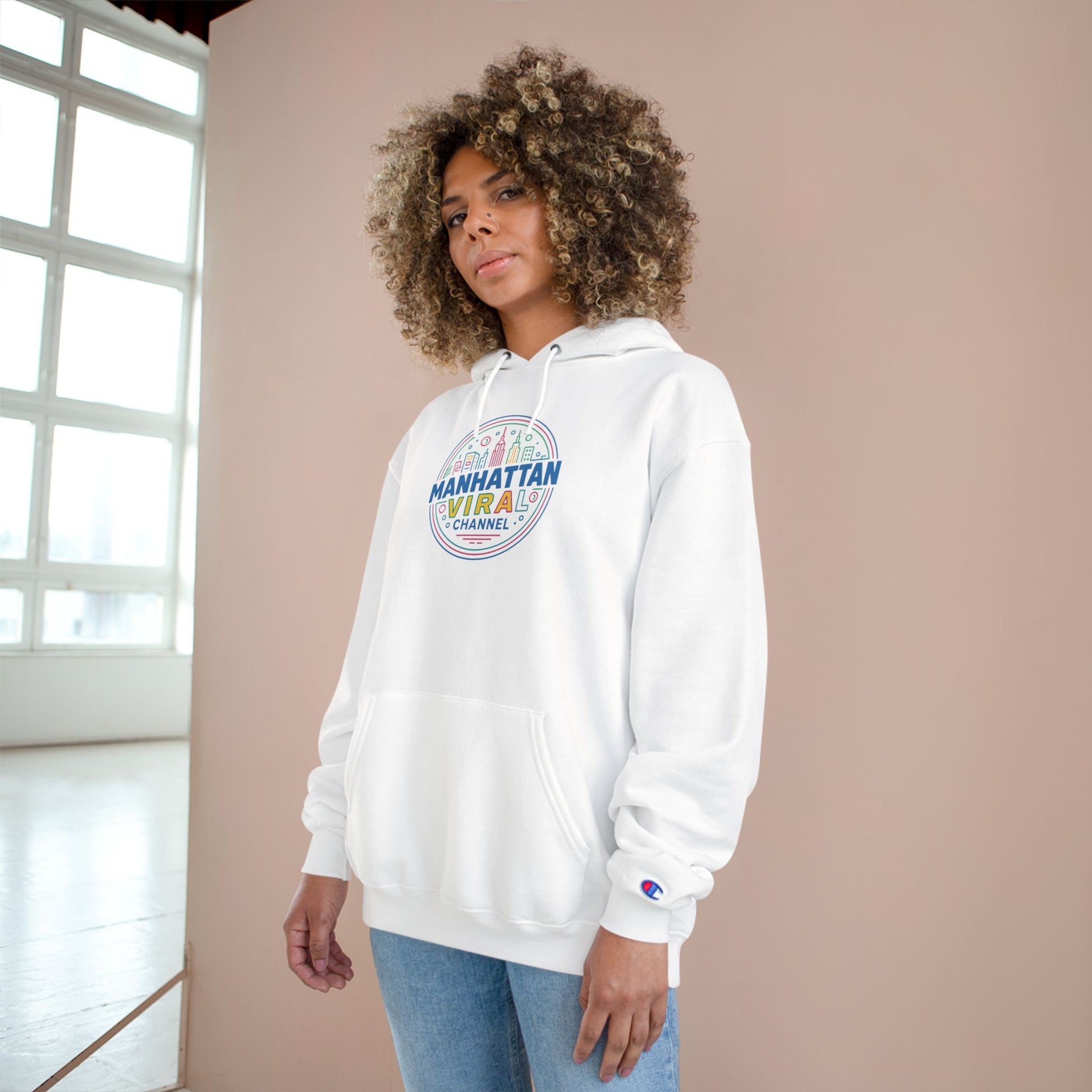 Washington Heights Champion Hoodie - Washington Heights Wear Da Block Champion Hoodie - Urban Streetwear, Comfortable Hoodie, Party Outfit, Gift for Trendsetters, Graphic Pullover - Manhattan Viral
