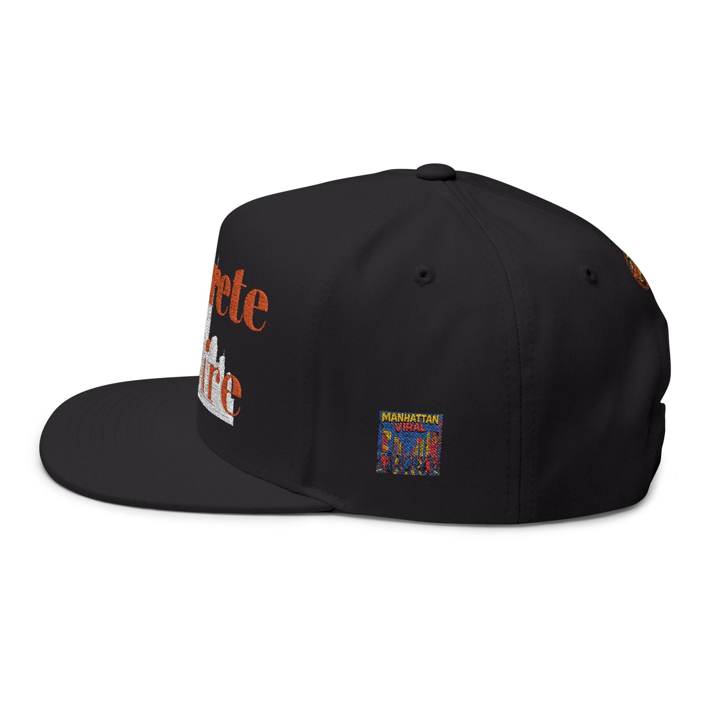 Concrete Life Flat Bill Cap - Stylish Embroidered Hat,