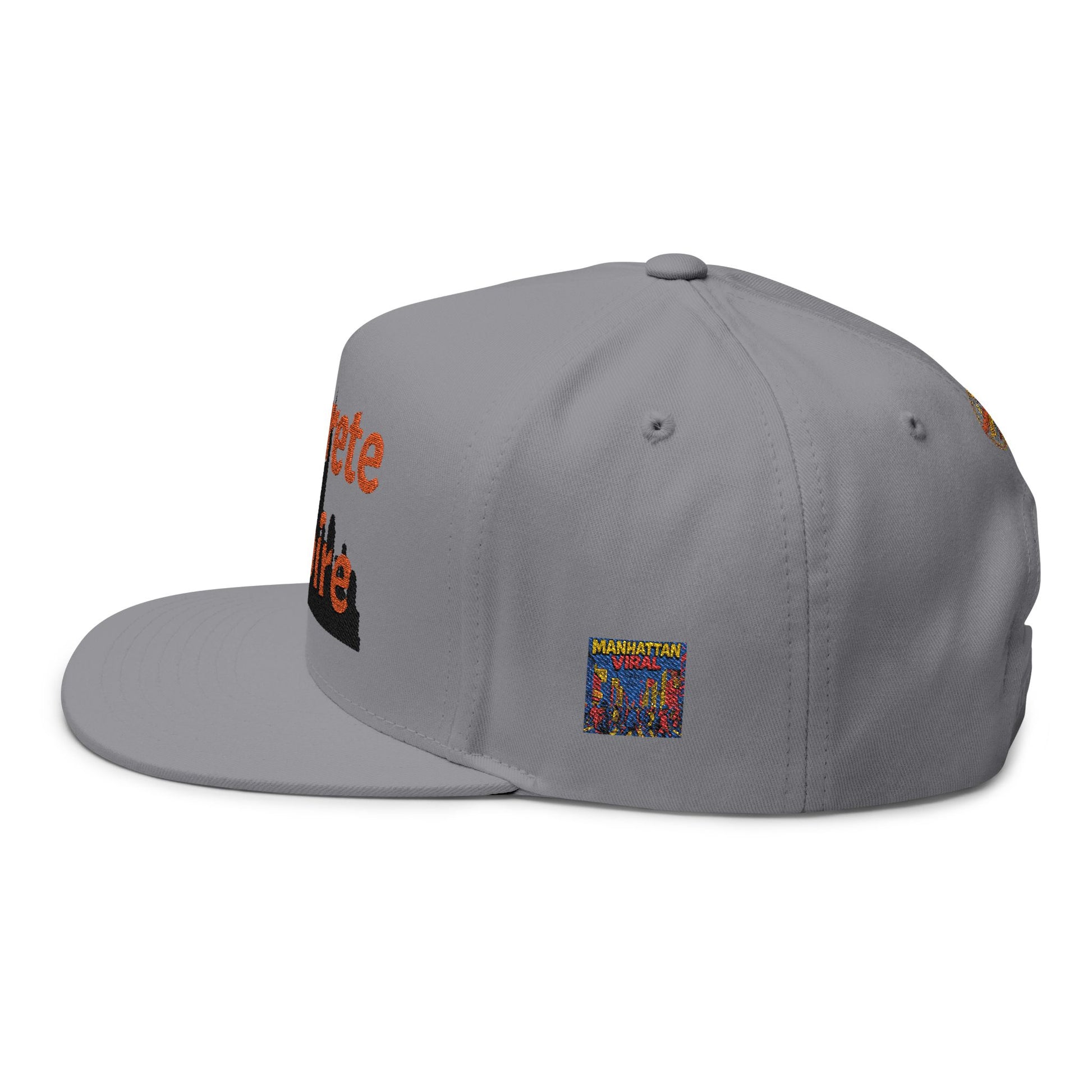 Concrete Empire Flat Bill Cap | Concrete Empire Embroidered Snapback - Concrete Empire Flat Bill Cap | Concrete Empire Embroidered Snapback