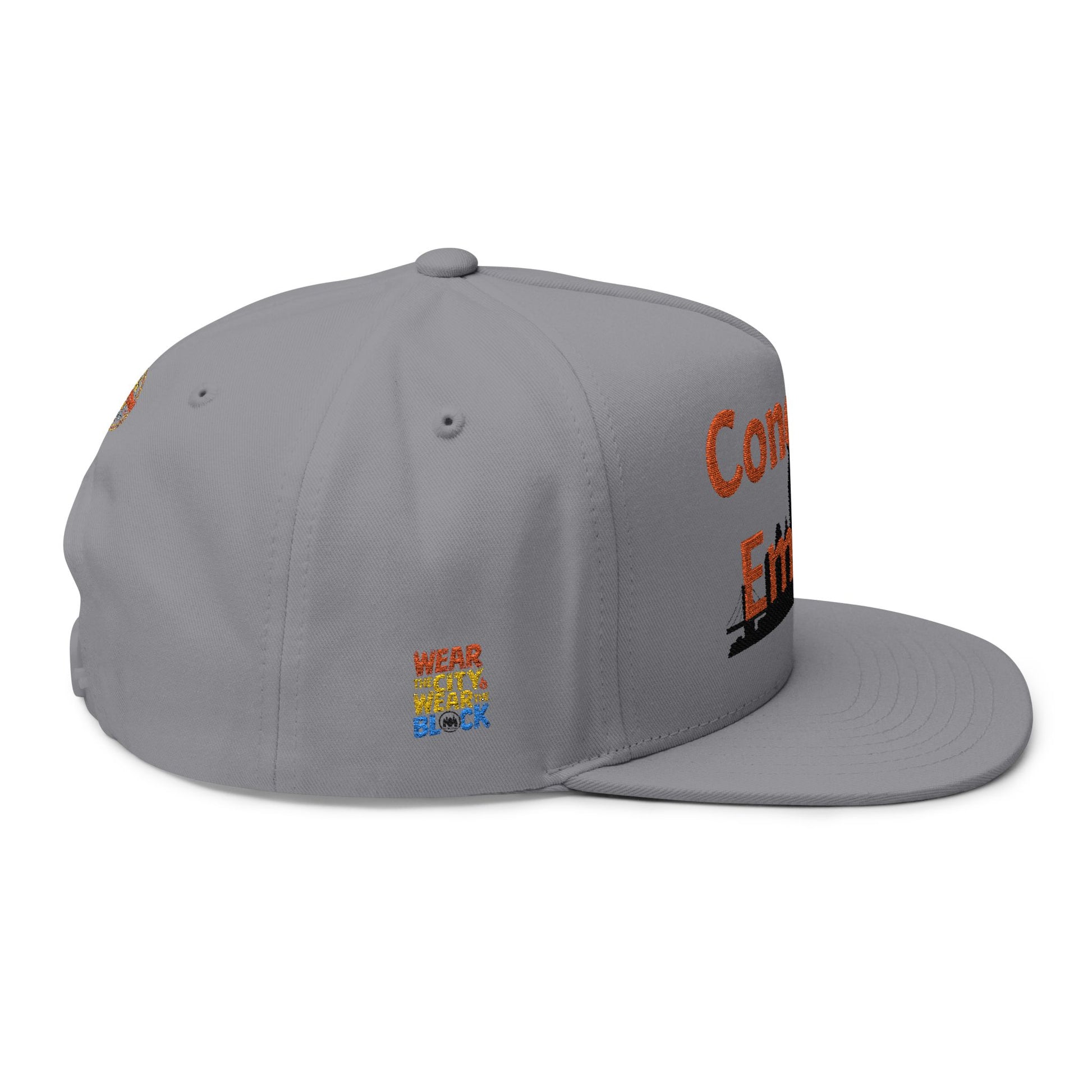 Concrete Empire Flat Bill Cap | Concrete Empire Embroidered Snapback - Concrete Empire Flat Bill Cap | Concrete Empire Embroidered Snapback