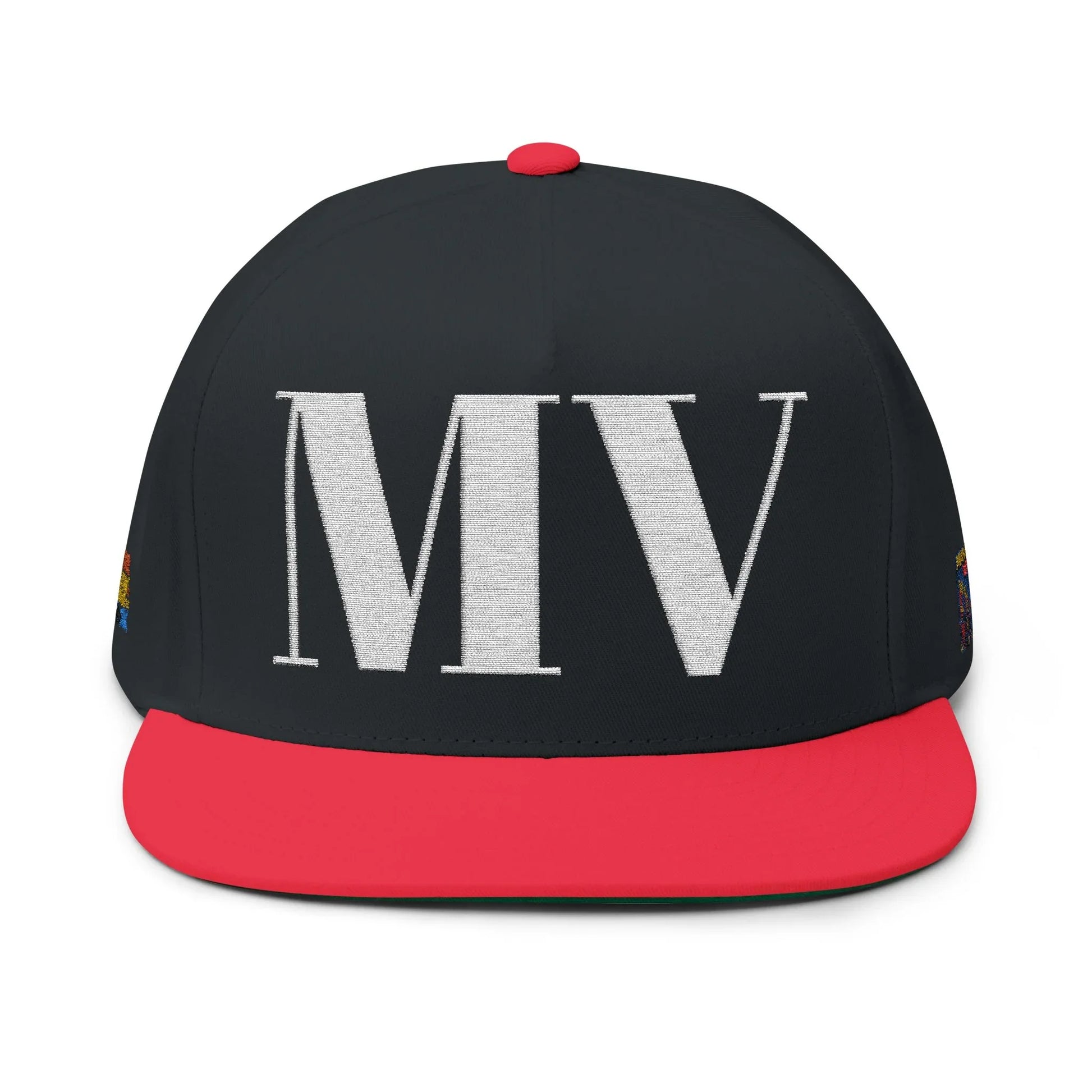Big MV White Letters Cap - Big MV White Letters Cap - One size - Black/Red