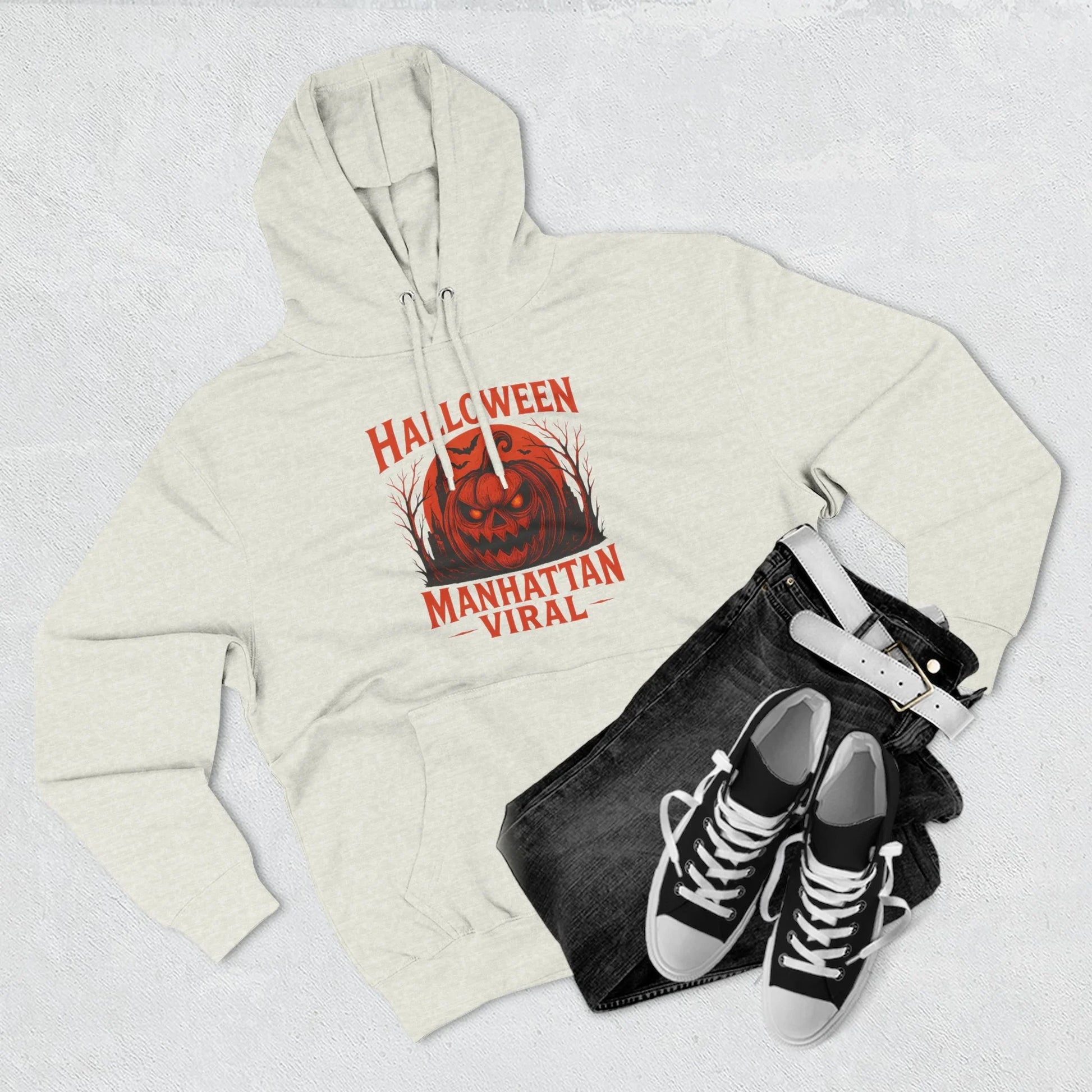 Halloween Pumpkin Hoodie - Halloween Pumpkin Hoodie - XS - Black