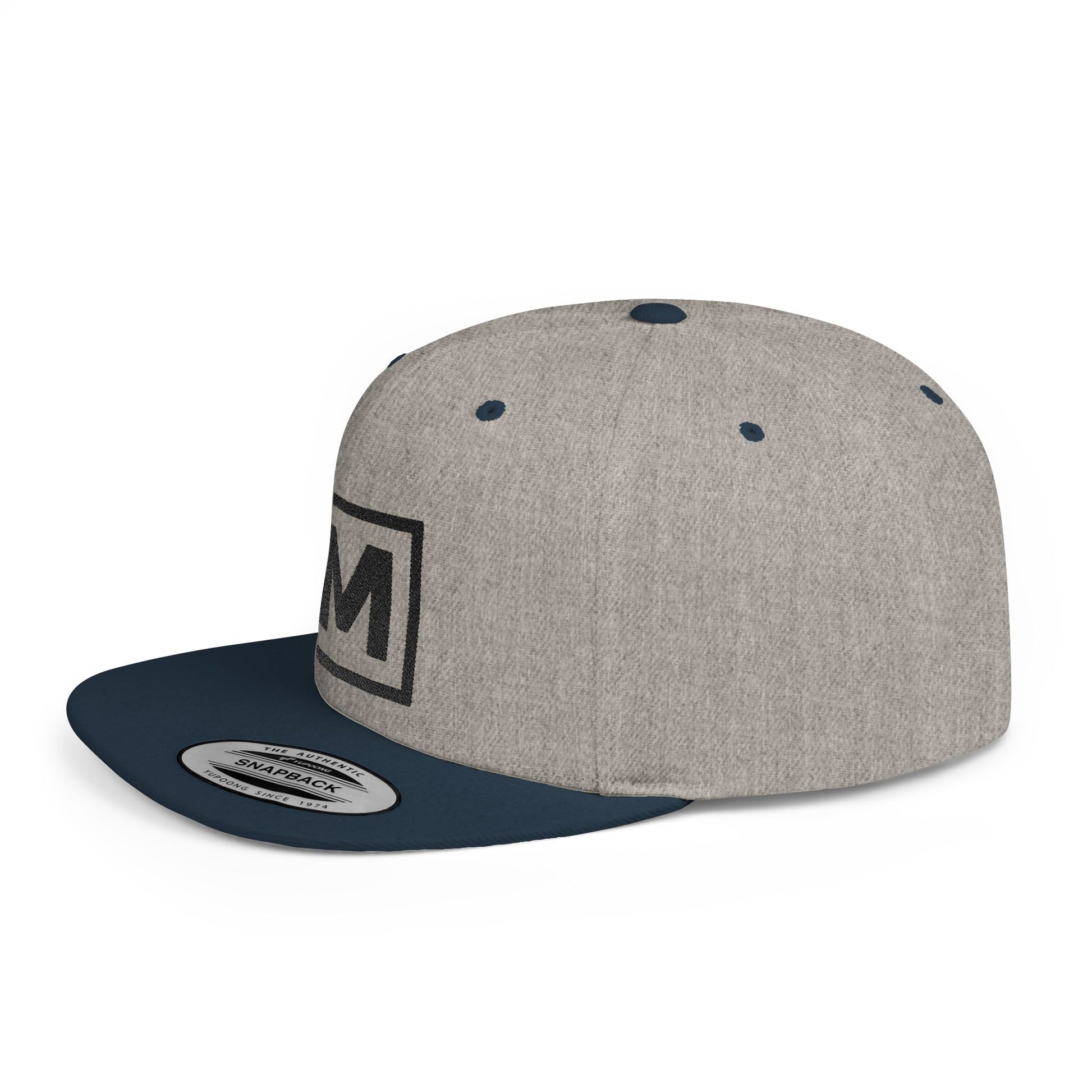 Manhattan Medallion Snapback - MV Medallion Viral Flat Bill Snapback Cap, Trendy Baseball Hat for Casual Outings, Gift for Dads, Graduations, Streetwear - Manhattan Viral