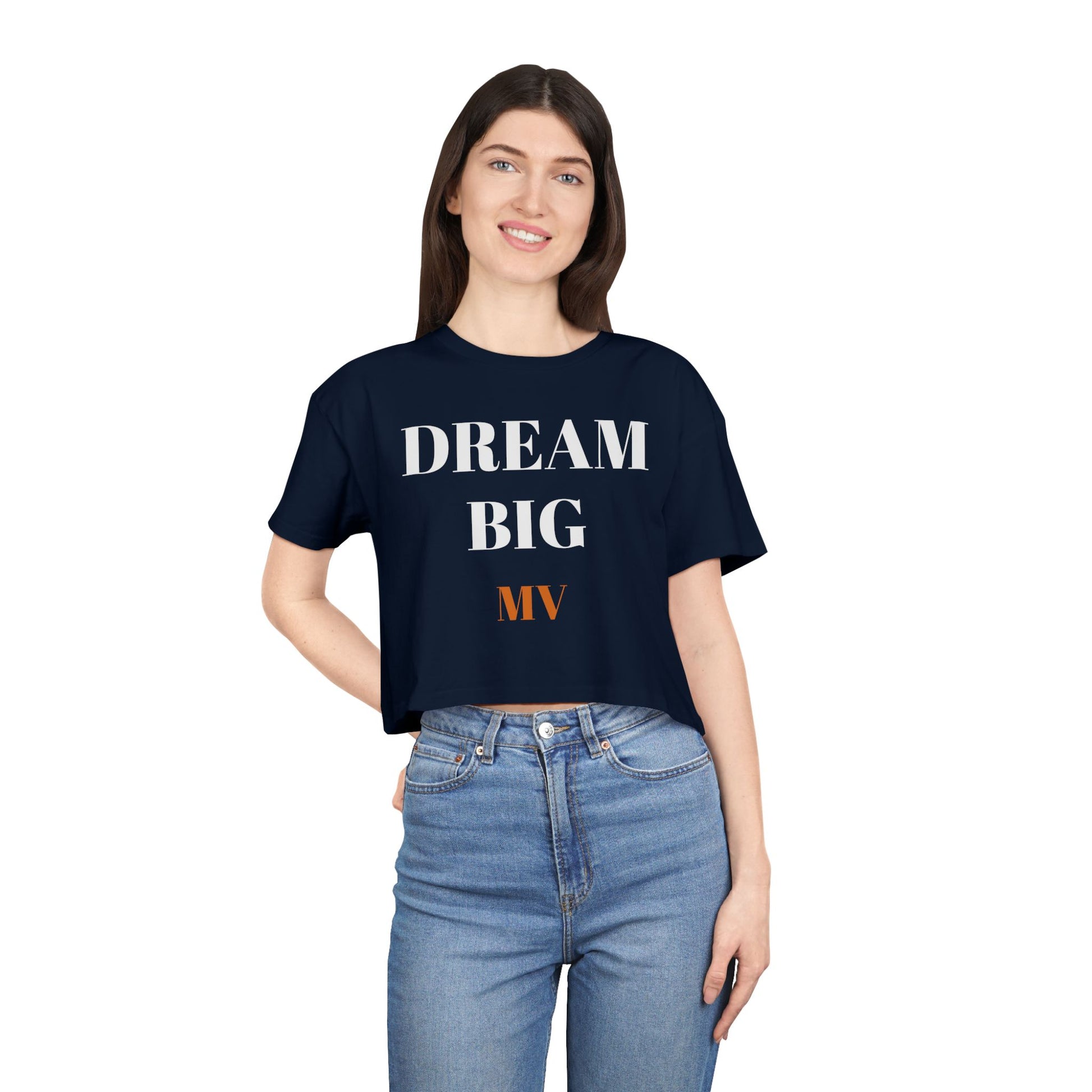 Dream Big Manhattan Women's Crop Tee - Dream Big Manhattan Women's Crop Tee
