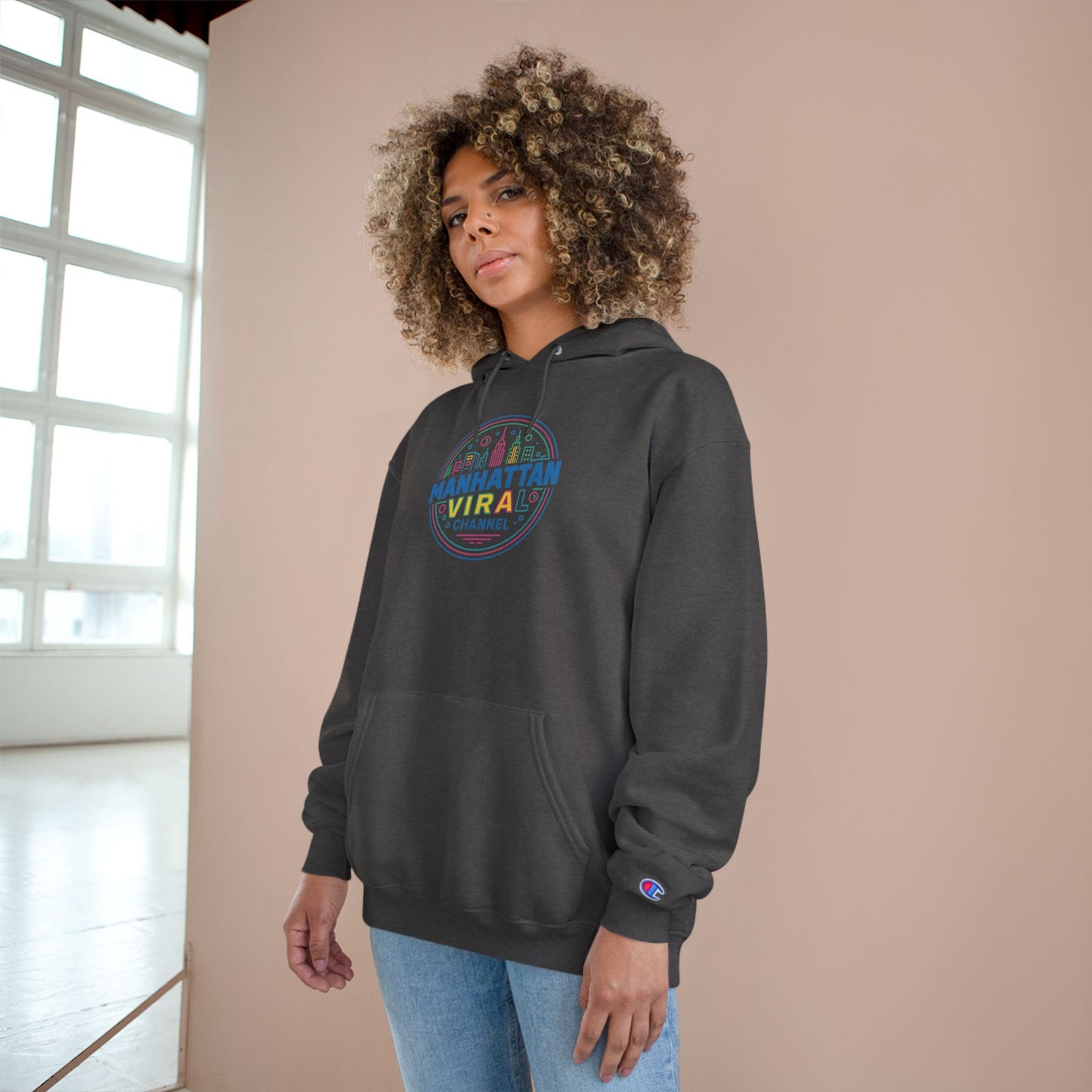 Washington Heights Wear Da Block Champion Hoodie - Urban Streetwear, Comfortable Hoodie, Party Outfit, Gift for Trendsetters, Graphic Pullover - Manhattan Viral