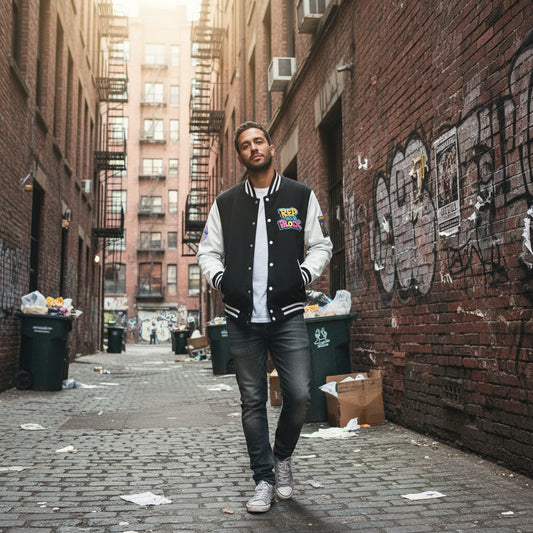 Gorilla in the City Letterman Jacket - "Rep Your Block" Varsity Jacket