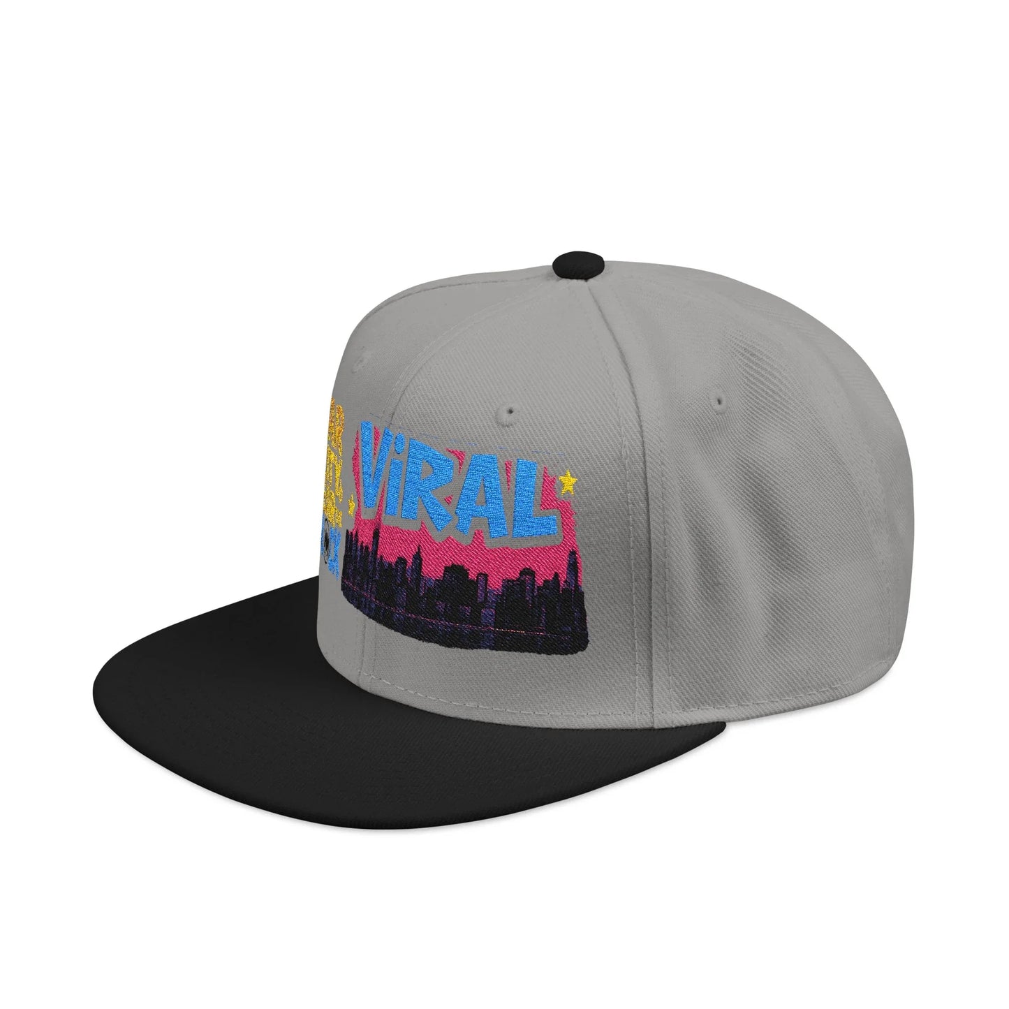 L.E.S Viral Snapback Cap, Trendy Embroidered Hat for Streetwear, Gift for Teenagers, Festivals, Cool Casual Style - Manhattan Viral