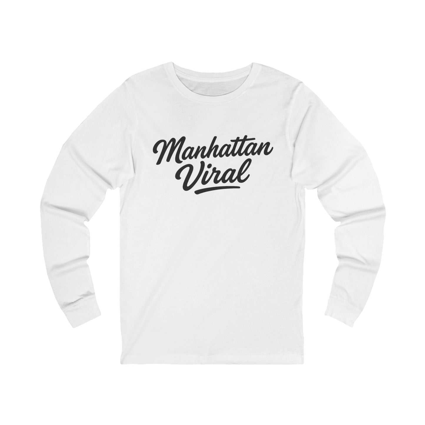Wear Da Block Urban Graphic Long Sleeve Tee with Vibrant Designs, Streetwear Top, Casual Wear, Gifts for Teens, Trendy Fashion Statement - Manhattan Viral