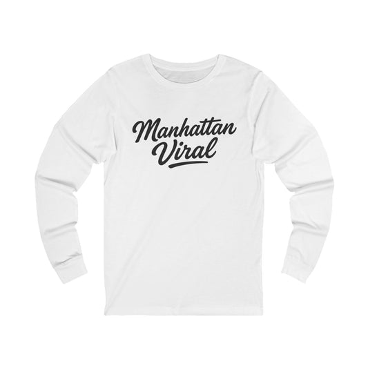 Wear Da Block Urban Graphic Long Sleeve Tee with Vibrant Designs, Streetwear Top, Casual Wear, Gifts for Teens, Trendy Fashion Statement - Manhattan Viral