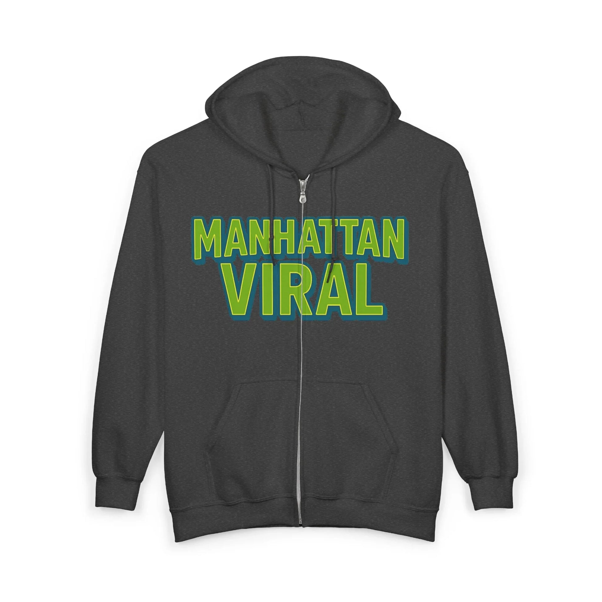 Get Green Zip Hoodie - NYC Streetwear - Get Green Zip Hoodie - NYC Streetwear - Black - L