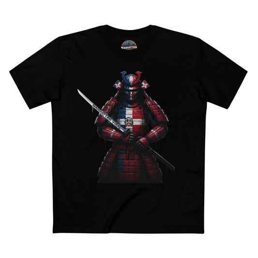 Dominican Samurai Graphic Tee, Unique T-Shirt for Warriors, Gift for Anime Lovers, Casual Streetwear,