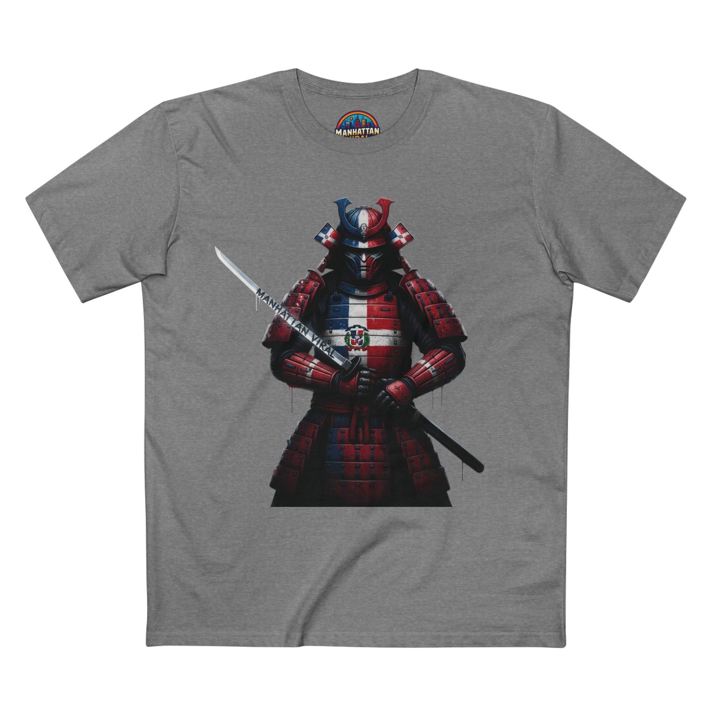 Dominican Samurai Graphic Tee, Unique T-Shirt for Warriors, Gift for Anime Lovers, Casual Streetwear,