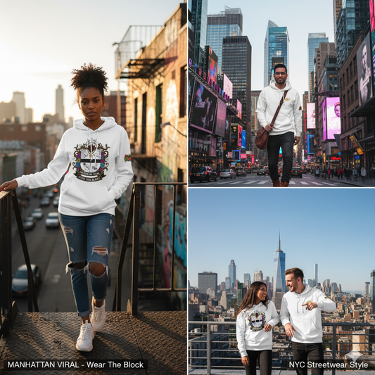 Viral Shield Of The Streets Hoodie - Manhattan Viral