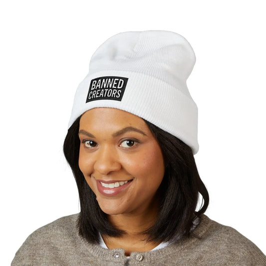 Banned Creators' Embroidery, Warm Beanie Hat , Streetwear Accessory - Manhattan Viral - Manhattan Viral