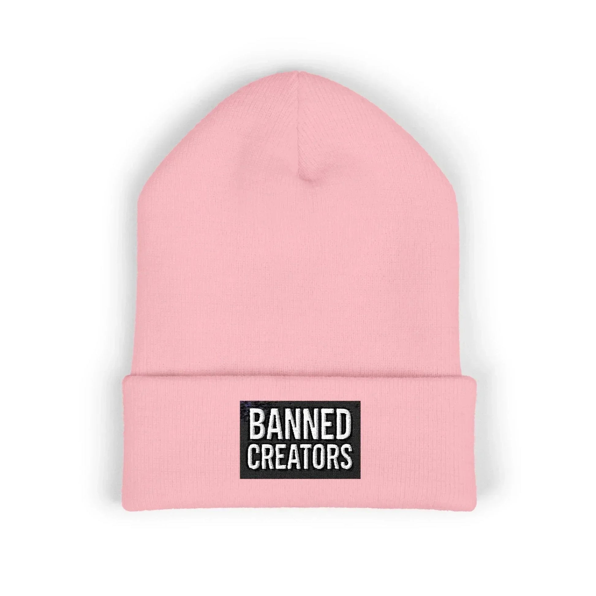 Banned Creators' Embroidery, Warm Beanie Hat , Streetwear Accessory - Manhattan Viral - Manhattan Viral