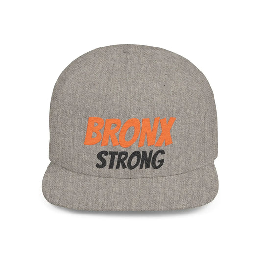 Bronx Strong Flat Bill Snapback Hat | Urban Fashion Cap for City Lovers, Streetwear, Gift for New Yorkers, Summer Accessory, Trendy Hat - Manhattan Viral