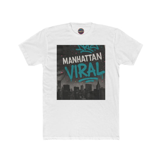 Ghetto Urban Graphic Tee, Manhattan Viral Design, Unisex Cotton Crew Shirt, Streetwear Style, Casual Fashion Tee, Gift for City Lovers - Manhattan Viral