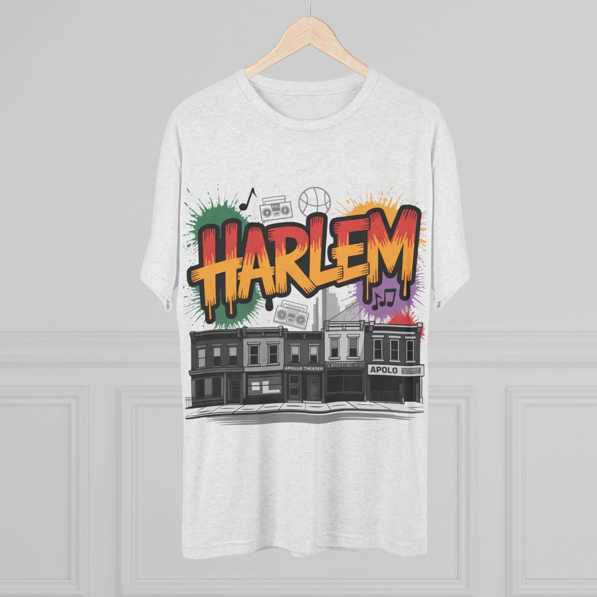 Harlem Vibes Unisex Crew Tee - Streetwear Style, NYC Streetwear T-Shirt, Urban Art Apparel, Cool Graphic Tee - Manhattan Viral