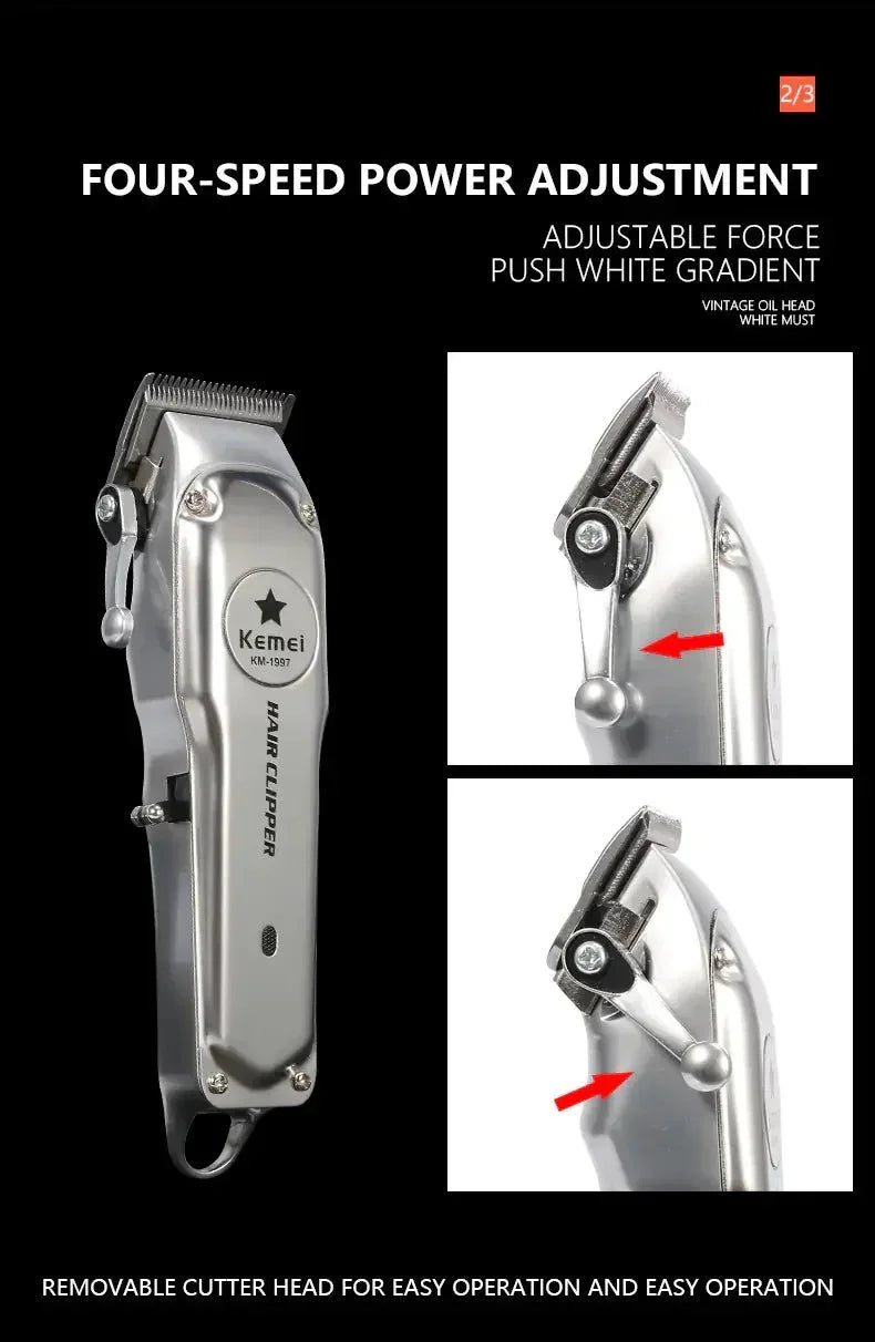 Kemei Hair Clipper - Kemei Rechargeable Electric Hair Clipper for Men - Manhattan Viral