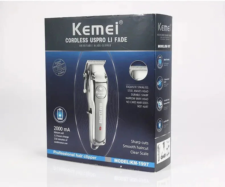 Kemei Hair Clipper - Kemei Rechargeable Electric Hair Clipper for Men - Manhattan Viral