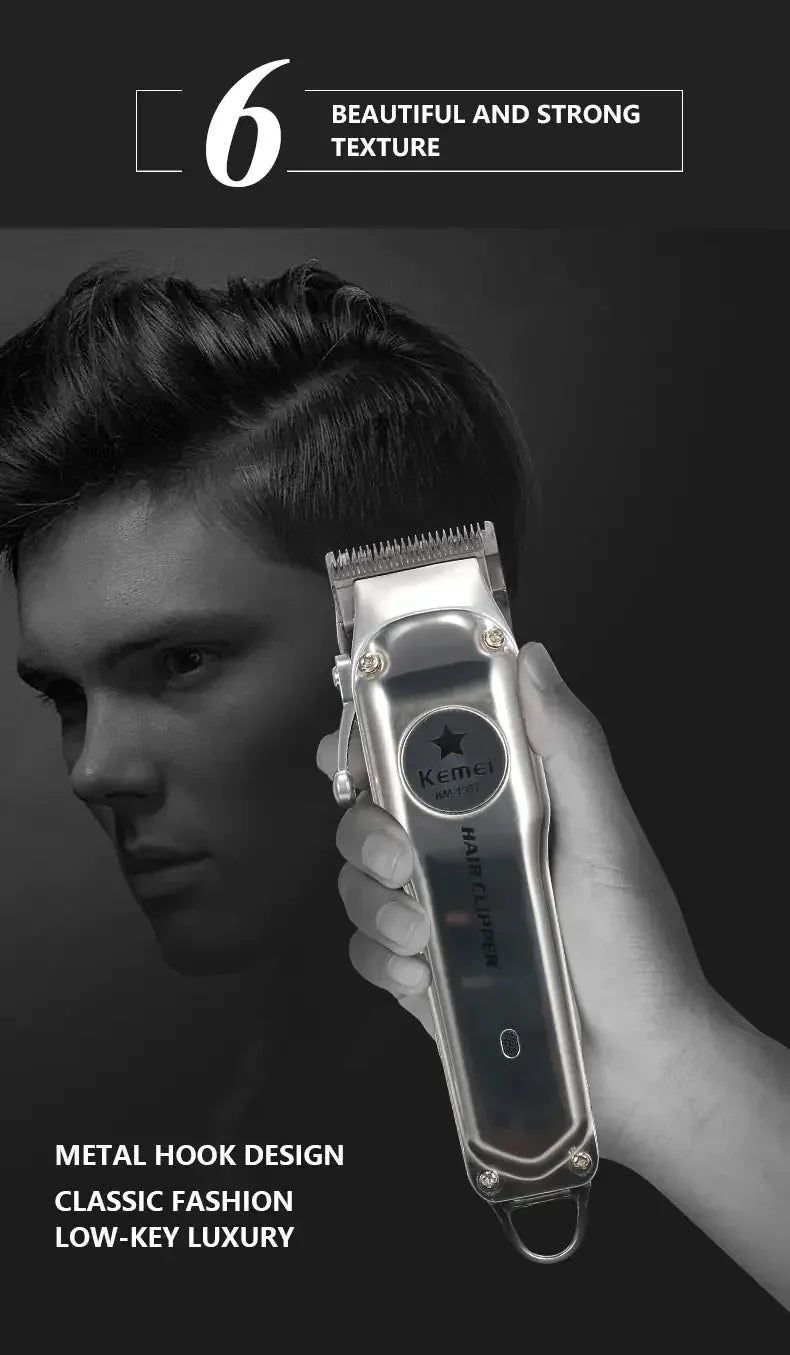 Kemei Hair Clipper - Kemei Rechargeable Electric Hair Clipper for Men - Manhattan Viral