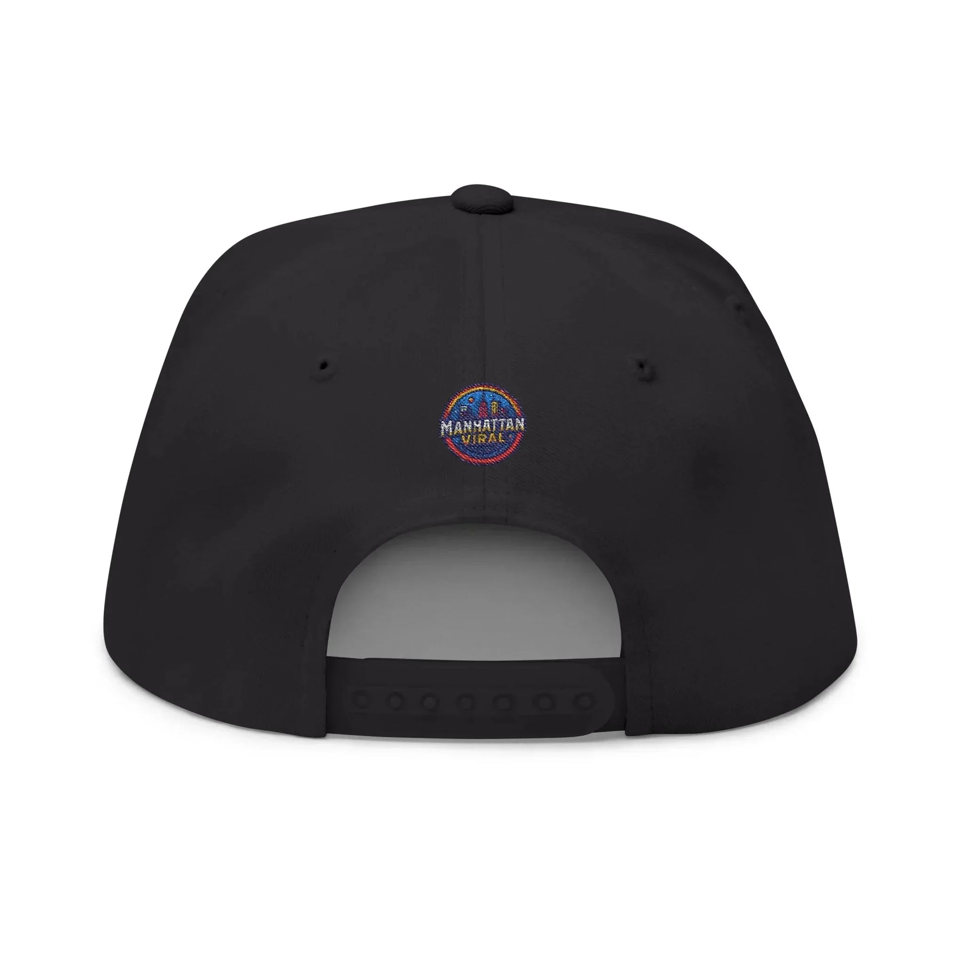 Uptown Hit Embroidered Flat Bill Cap, Trendy Hat, Gift for Him/Her, Summer Accessory, Customizable Cap - Manhattan Viral