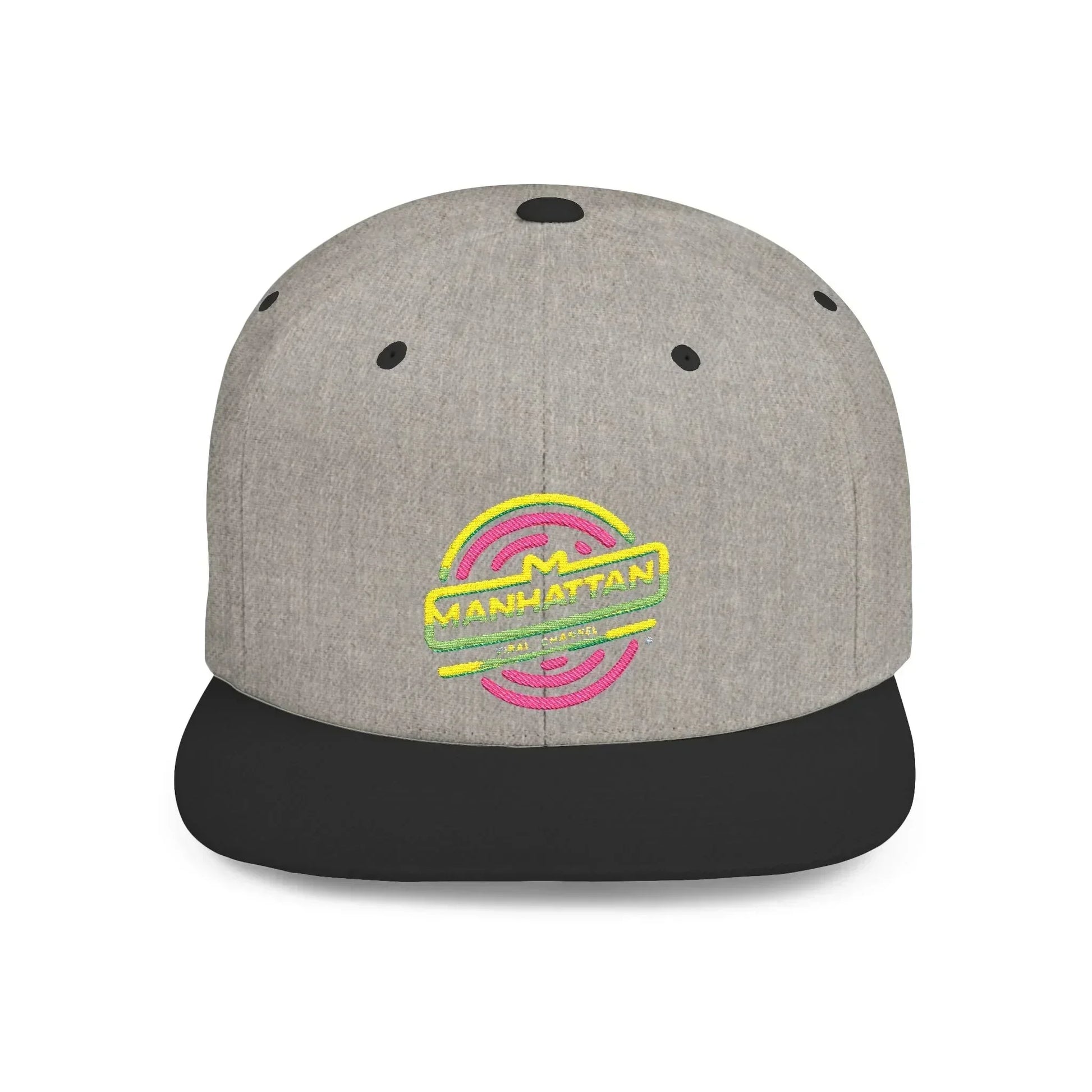 Viral MV Neon Sign Bill Snapback - NYC Cap - Viral MV Neon Sign Bill Snapback - NYC Cap - One size - Heather Grey